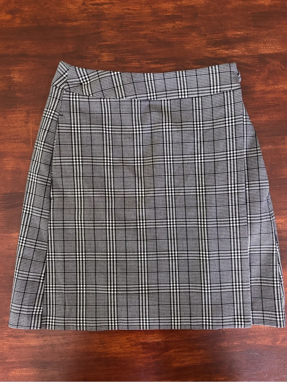 A New Day Mini Skirt Plaid Wrap Around Size 4